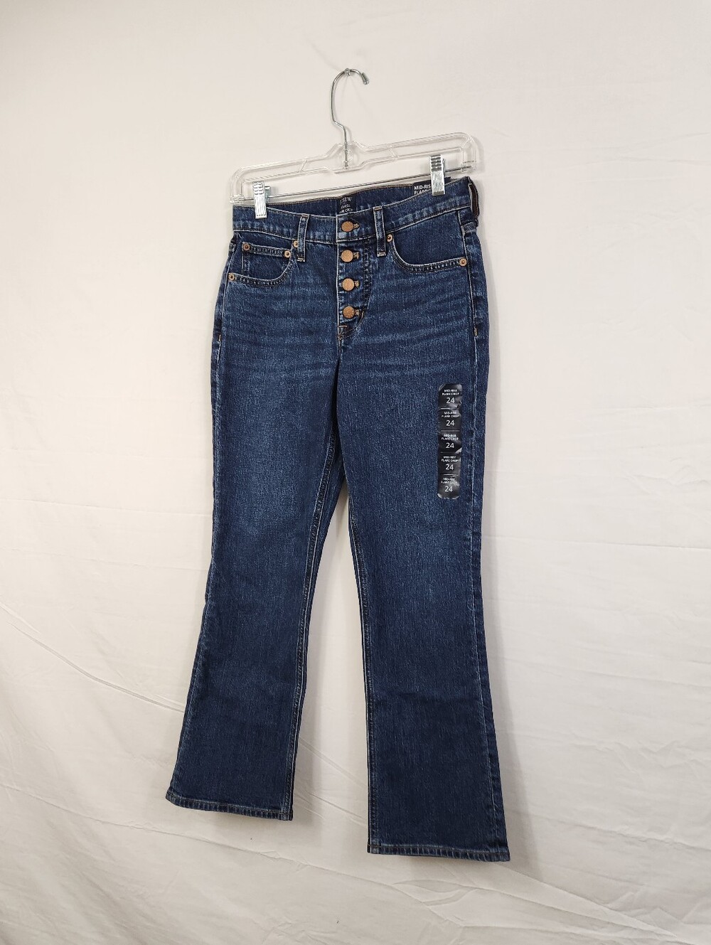 J.crew Mid Rise Flare Crop - Picture 2 of 8